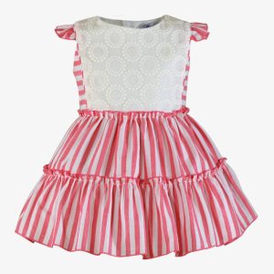 Vestido niña rayas Miranda 370244v